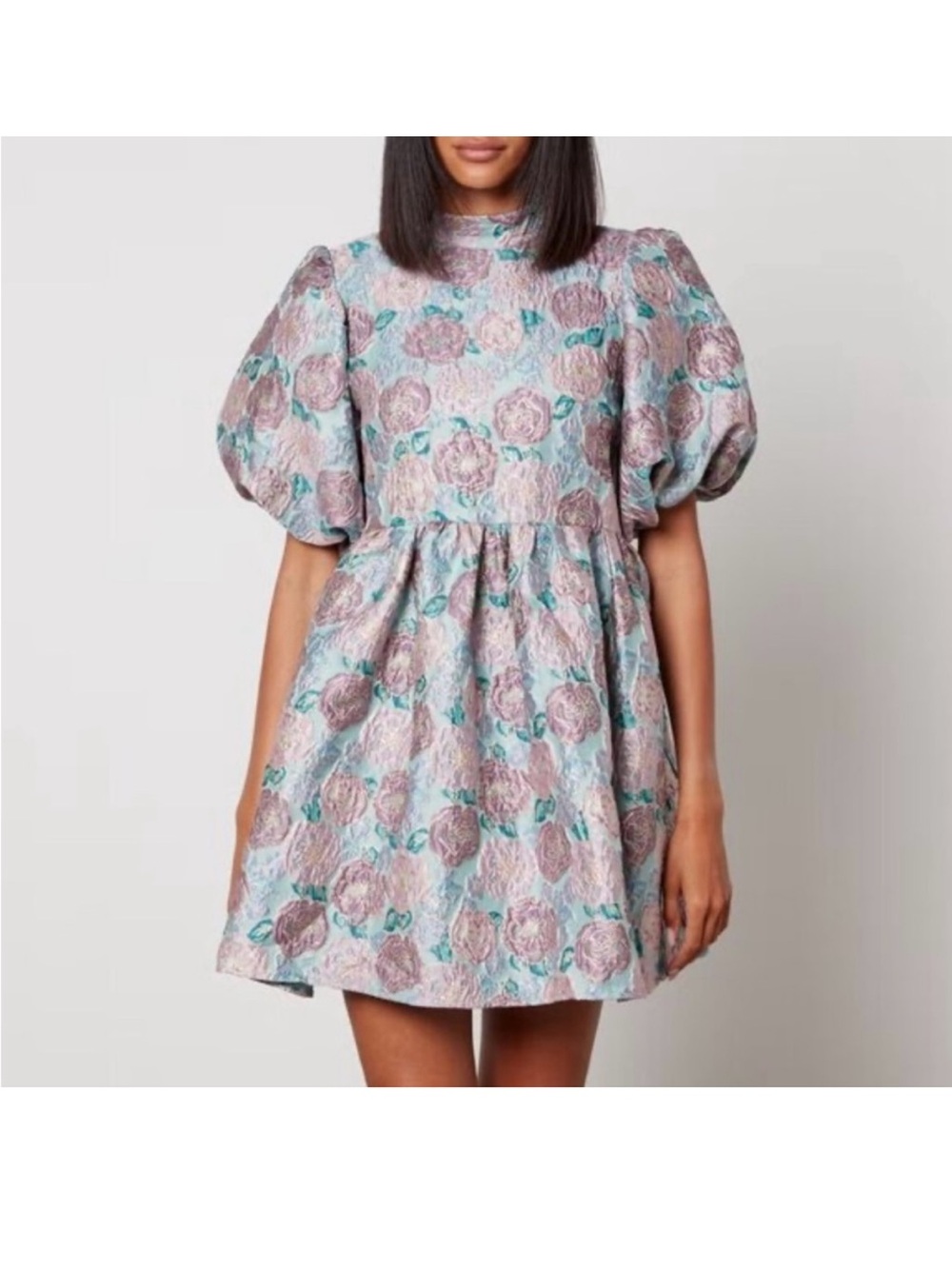 Sister Jane Iceland Poppy Jaquard Mini Dress Sz. S